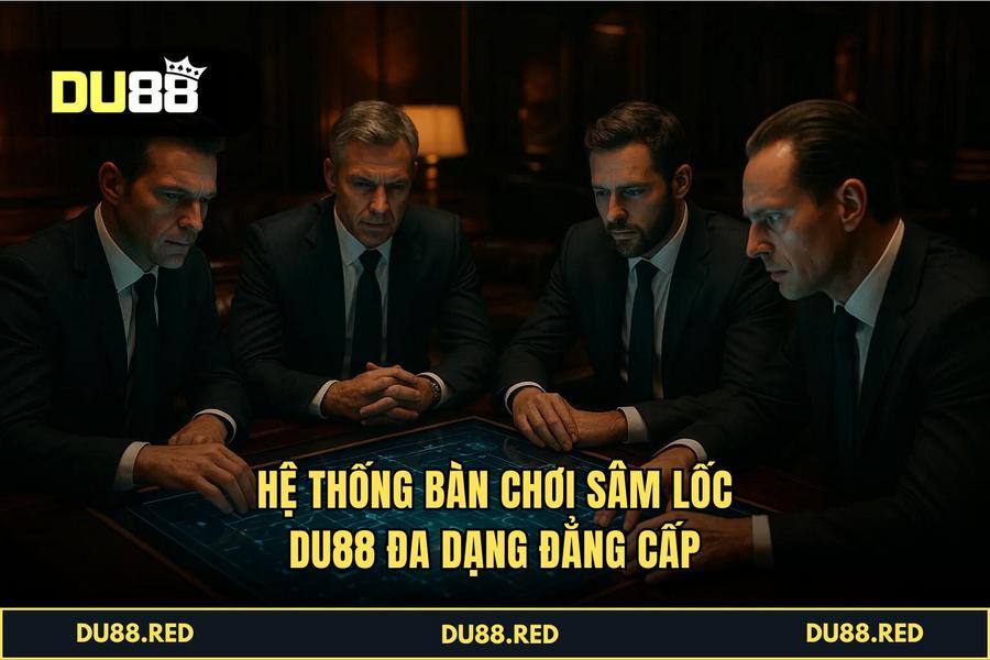 Hệ thống bàn chơi đa dạng và cộng đồng cao thủ DU88