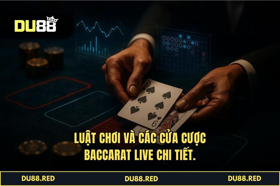 Luật Chơi Baccarat Live Chi Tiết Và Các Cửa Đặt Cược Tỷ Lệ Ăn Cao Nhất